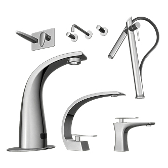 Modern faucet stainless steel faucet 3d model