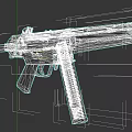 Vintage Submachine Gun With Wooden Grip And Detailed Metal Structure