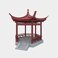 Garden Architecture Antique Pavilion Pavilion 3d model