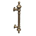 Vintage Brass Door Handle With Ornate Decorative Design For Home Doors