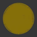 White Round Electronic Device With Central Button Smooth Surface And Layered Design