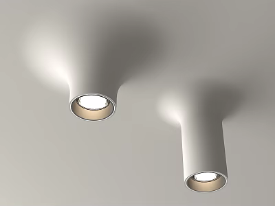 Modern White Recessed Ceiling Lights With Soft Illumination And Architectural Design 3d model