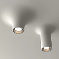 Modern White Recessed Ceiling Lights With Soft Illumination And Architectural Design 3d model