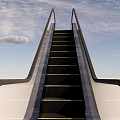 modern elevator escalator 3d model