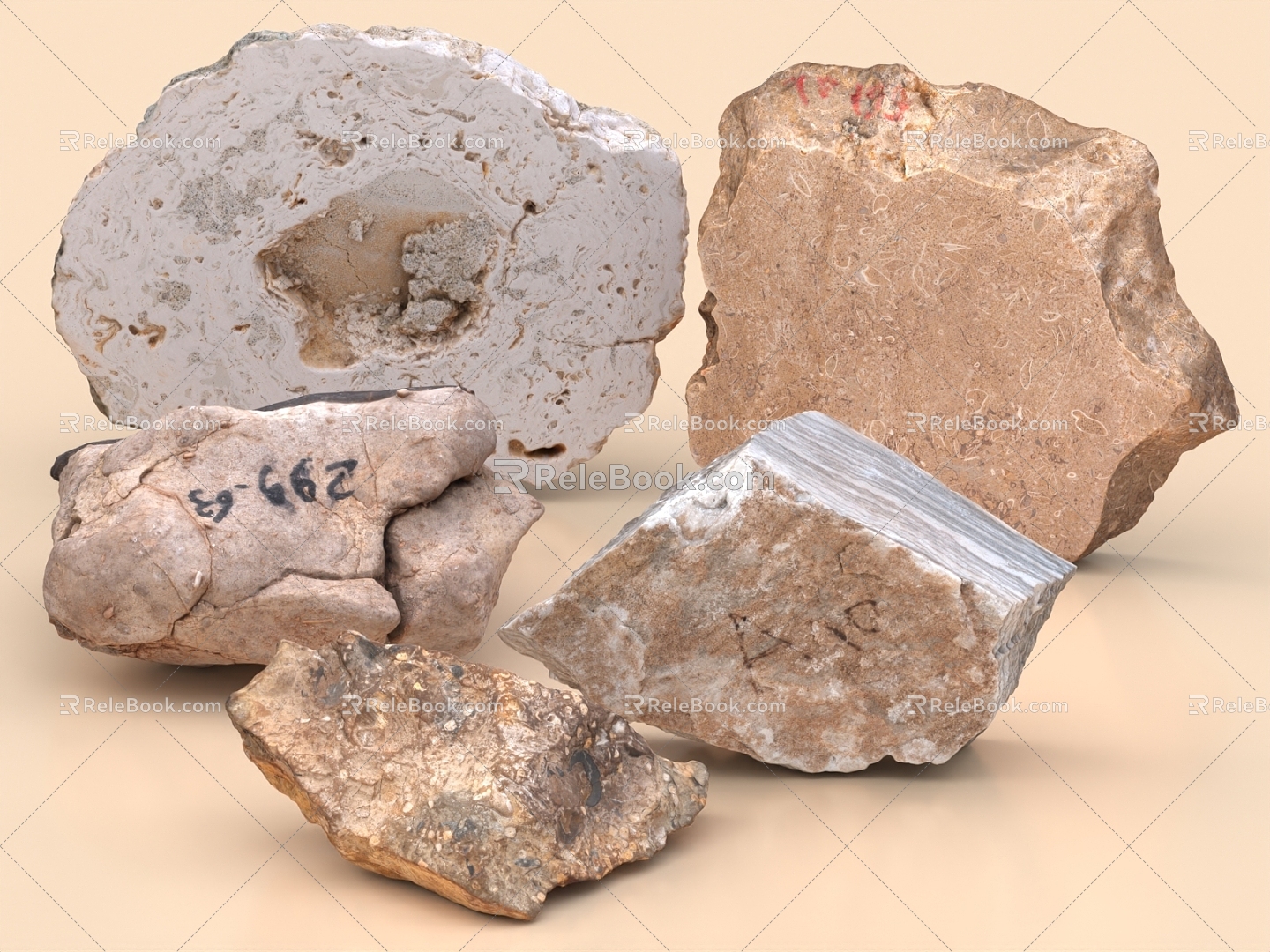 Stone Ore Rock Volcanic Rock Granite Gem Quartz Hemp Stone Marble Dolomite 3d model