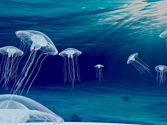 modern jellyfish 3d model