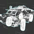 Military Green Armored Combat Vehicle Featuring Cannon And Protective Windows Design