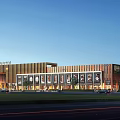 Modern Hydee International Trade Mall Exterior With Storefronts Entrance And Parking Area