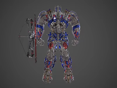 Modern Robot Pillar 3d model