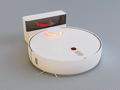 Smart Robot Vacuum Cleaner With Charging Dock For Automatic Home Cleaning 3d model
