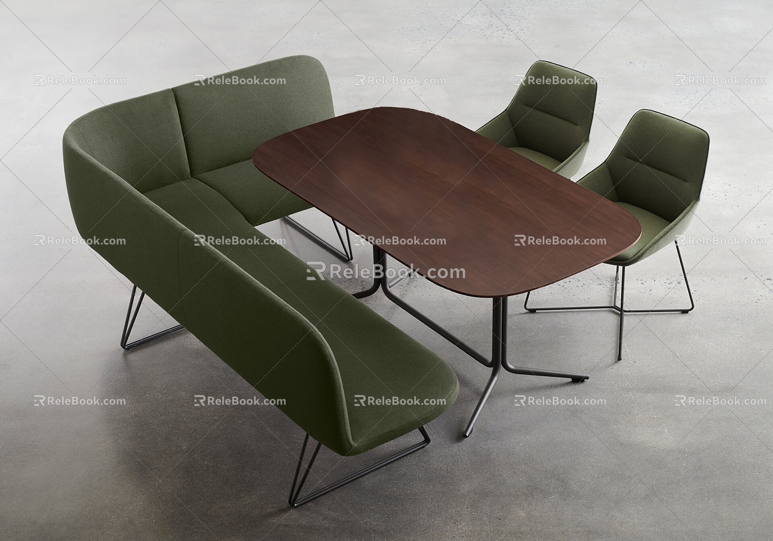 Office Leisure Tables and Chairs Office Conference Tables and Chairs Coffee Shop Tables and Chairs 3d model