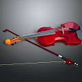 Violin Cartoon Violin Animation Violin Instrument String Western Instrument 3d model