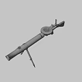 Rotary Magazine Rifle With Wooden Stock And Black Metal Tactical Design