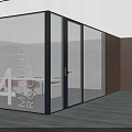 Modern Office Meeting Rooms Featuring Glass Partitions And Numbered Signs