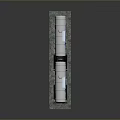 Silver Tank Train With Two Tank Cars Black Wheels And Gray Background Reflections