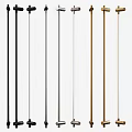 Modern Metal Wall Lamps with Sleek Design in Black Gold and Silver Tones
