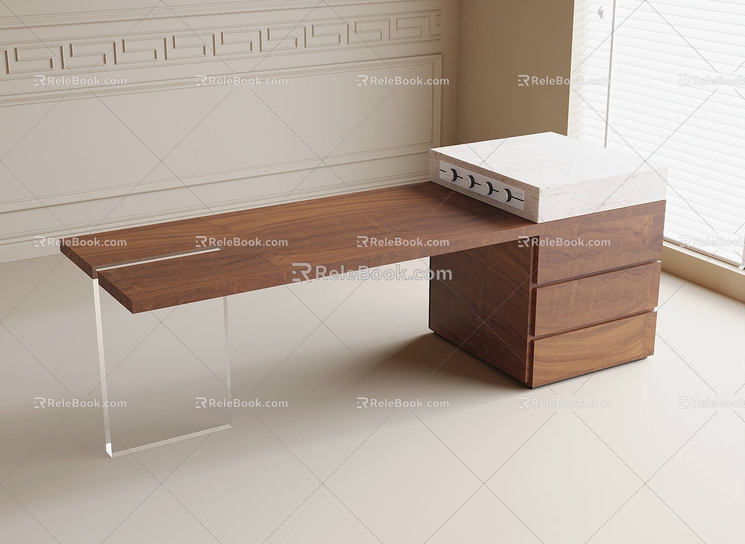 Island table 3d model