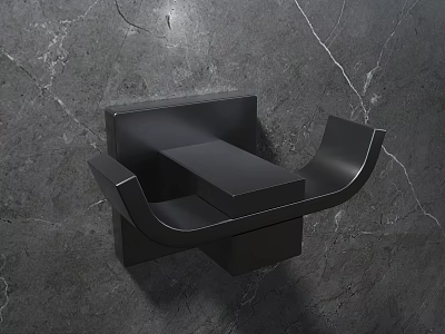 Sleek Modern Road Facilities With Black Geometric Design For Traffic Safety 3d model
