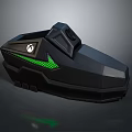 Xbox Gaming Entertainment Device With Sleek Black Design And Green Logo
