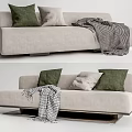 Modern Multiplayer Sofa Double Sofa Combination 3d model
