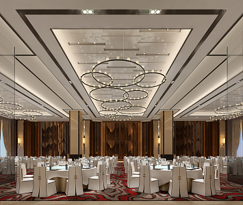 Modern Ballroom 3d model