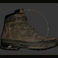 Durable Brown Hiking Boots Featuring Thick Sole Lace Up And Outdoor Rugged Design