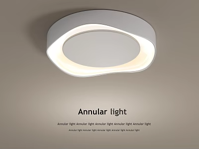 Modern Annular Ceiling Light With Bright Glow For Home Use 3d model