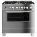Fisher Paykel Modern Red Kitchen Oven With Multiple Control Knobs