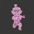Traditional Armored Sculpture With Green Orange Glaze Kneeling Holding Modern Rifle