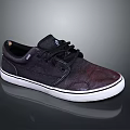 Stylish Black Casual Lace Up Shoes With White Sole And Canvas Upper