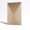 Golden Modern Door Handle With Geometric Lines And Sleek Metal Surface Design