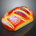 Freshly Baked Artisan Bread With Golden Brown Crust And Soft Interior