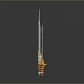 Officer Sword Sabbard 3d model