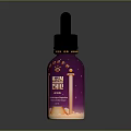 Medical Device Holly Chill CBD Oil Bottle Featuring Purple Label And Eye Graphic Design