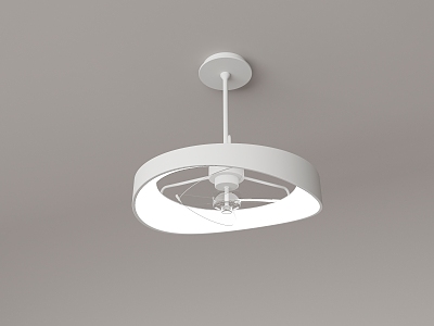 Modern minimalist fan chandelier 3d model