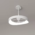 Modern minimalist fan chandelier 3d model