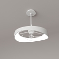 Modern minimalist fan chandelier 3d model