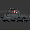 Vintage Military Tank Featuring Number 522 And Cross Markings On Rusty Exterior