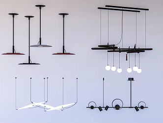 Modern Chandelier Decorative Light Chandelier Group Art Chandelier 3d model