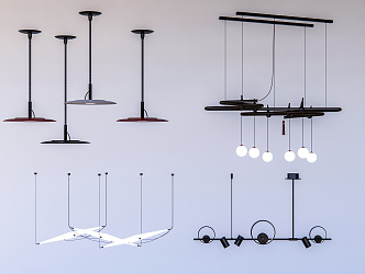 Modern Chandelier Decorative Light Chandelier Group Art Chandelier 3d model