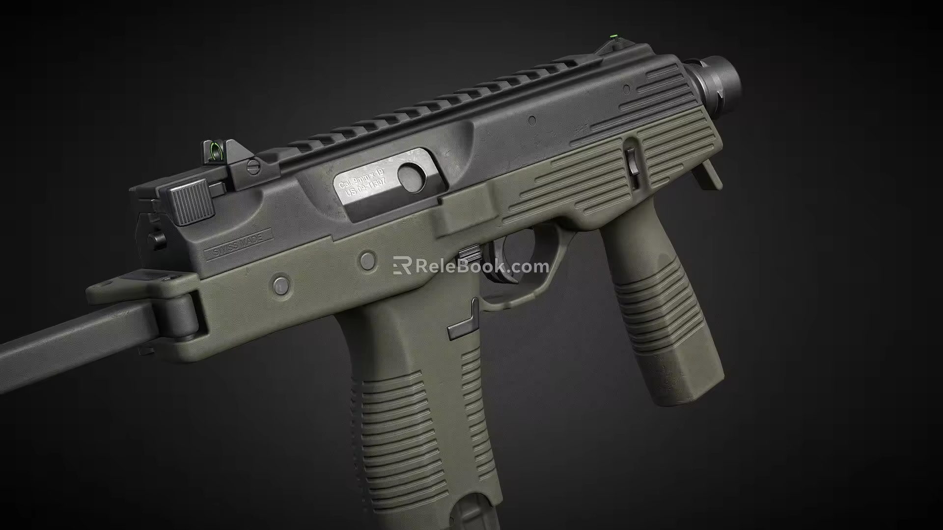MP9 submachine gun 3d model