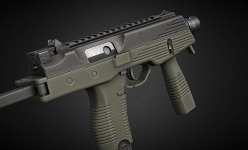 MP9 submachine gun 3d model