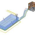 Industrial Equipment Featuring Main Vessel Piping System And Control Panel Structural Components