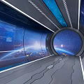 Modern Exhibition Hall Science and Technology Exhibition Hall 3d model