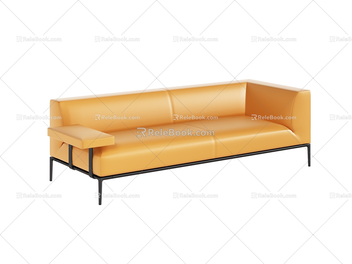 Simple leather elegant atmosphere 3d model