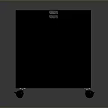 Practical Black File Cabinet With Drawers And Wheels For Office Furniture