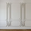 Elegant Plaster Molding Carved Design For Classic Wall Decoration With Wooden Floor