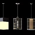 Modern Pendant Lights With Various Designs And Styles For Home Interior Decor 3d model