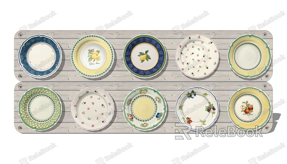 Modern Plate Wall Decorative Plate model