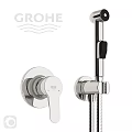 GROHE Wall Mounted Shower Faucet With Handheld Shower And Chrome Finish